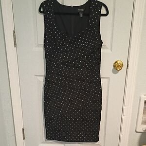 White House Black Market Black and White Mini Dress